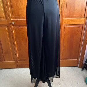 Mesh wide leg trousers